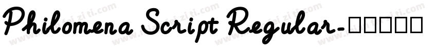 Philomena Script Regular字体转换